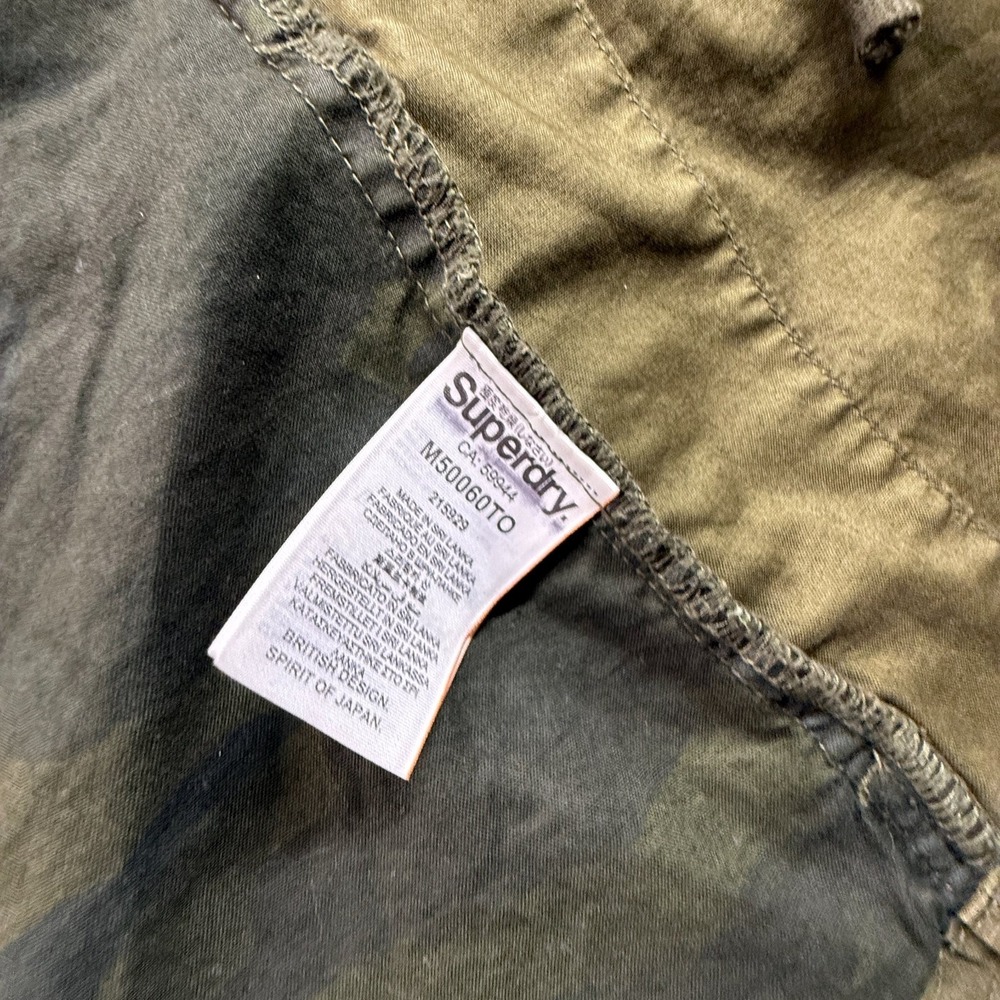 Superdry Japan Rookie Military Field Jacket Mens S Army Green Ripstop Cotton - Picture 8 of 9